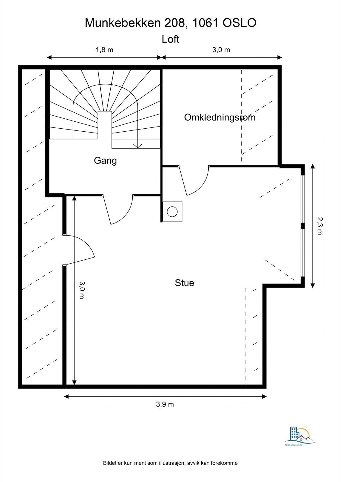 Plantegning - Loft Galleribilde