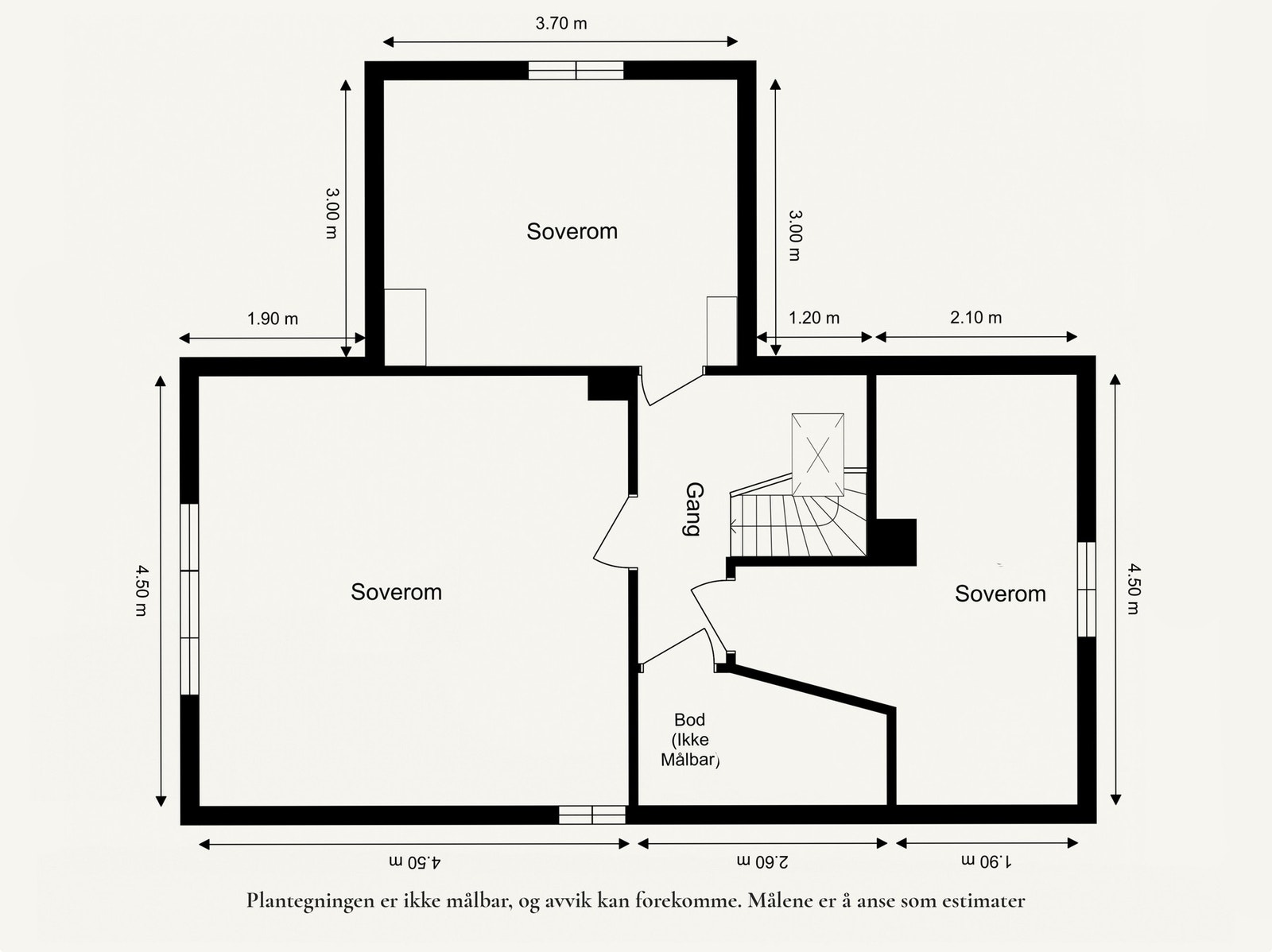 Plantegning loft. Galleribilde