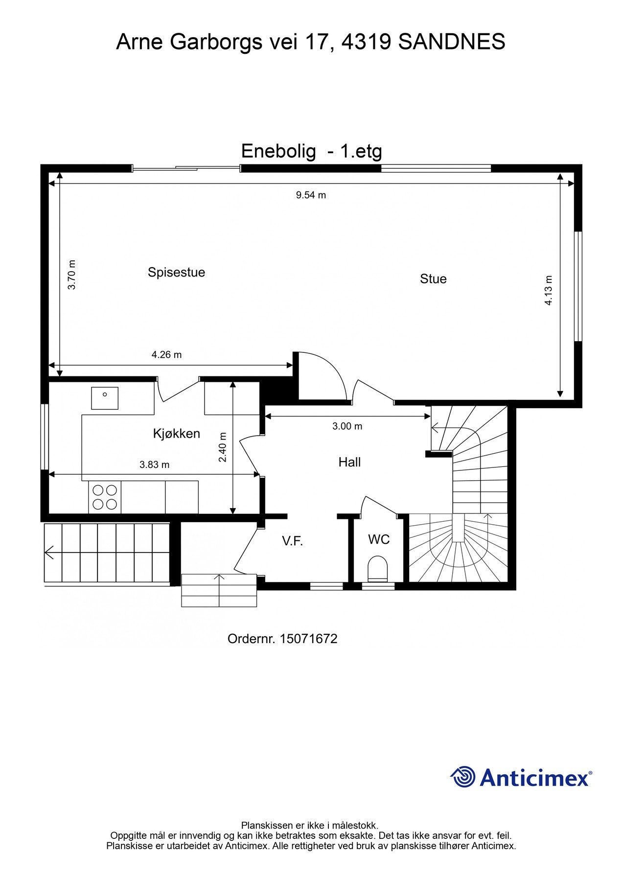 Plantegning 1.etasje Galleribilde