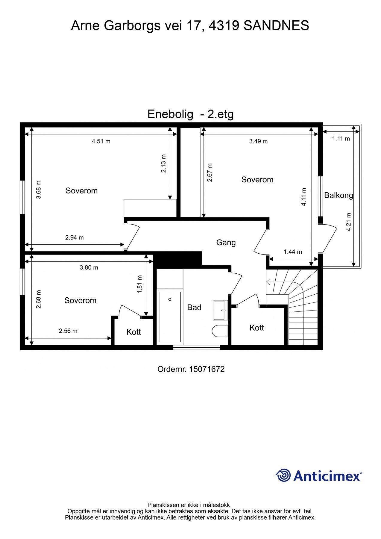 Plantegning 2.etasje Galleribilde