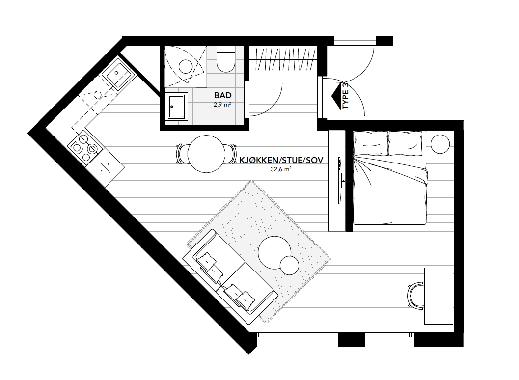 Planskisse Galleribilde