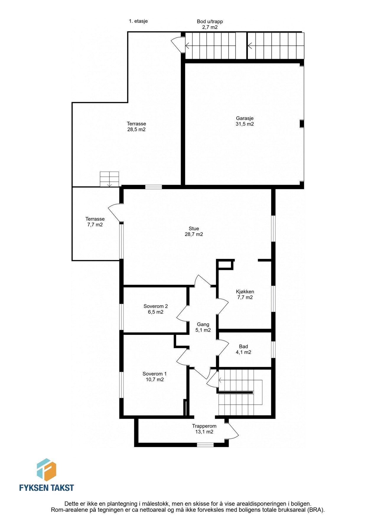 Plantegning - 1. etasje Galleribilde