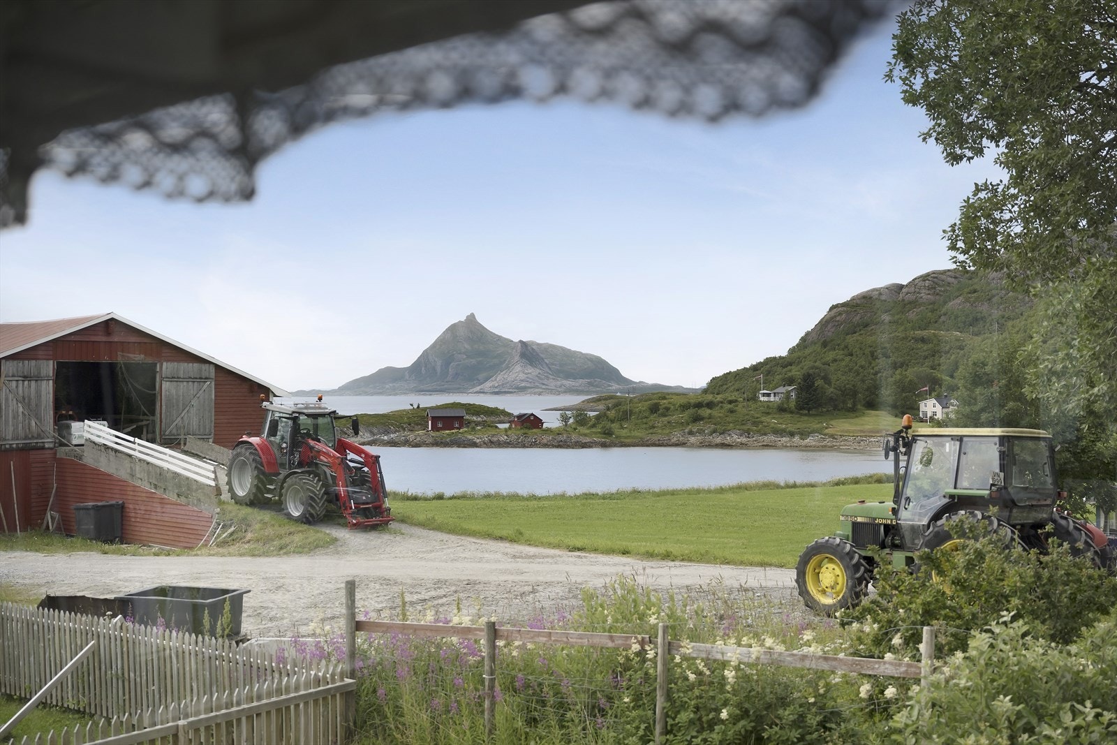 Utsikt fra vinduet. Galleribilde