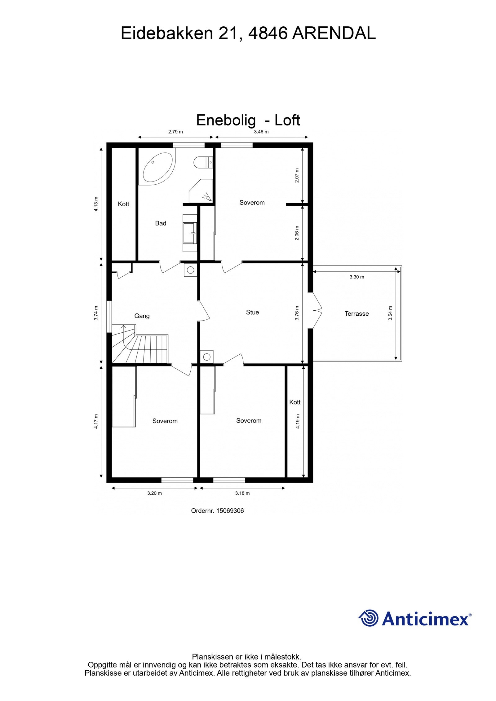 Plantegning 2.etg. Galleribilde