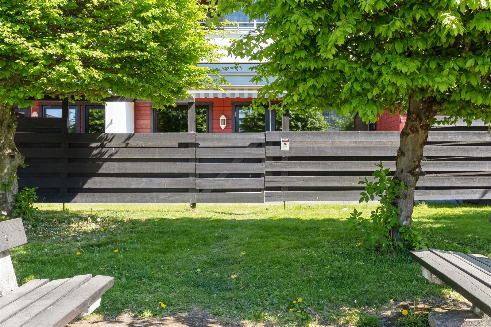 Hagen har port ut til grønne fellesarealer. Galleribilde