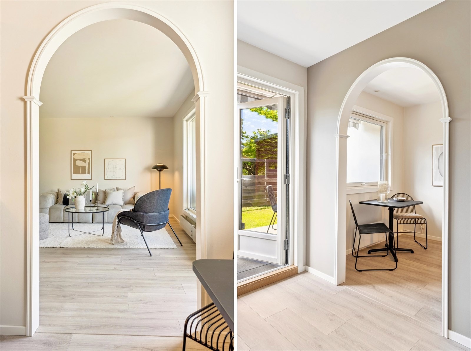 Flott bue mellom kjøkken og stue. Galleribilde