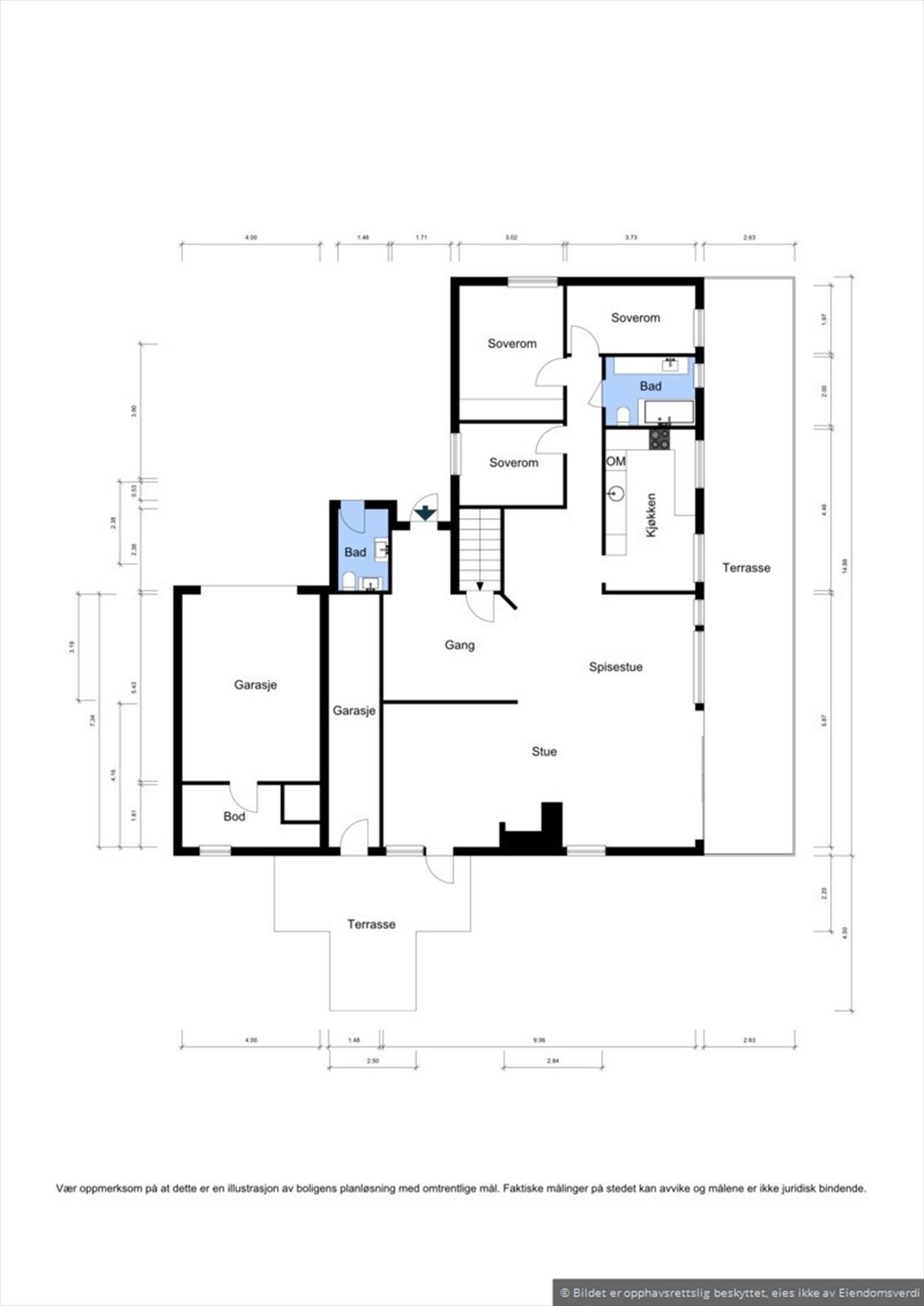 Planskissen er veiledende. Galleribilde