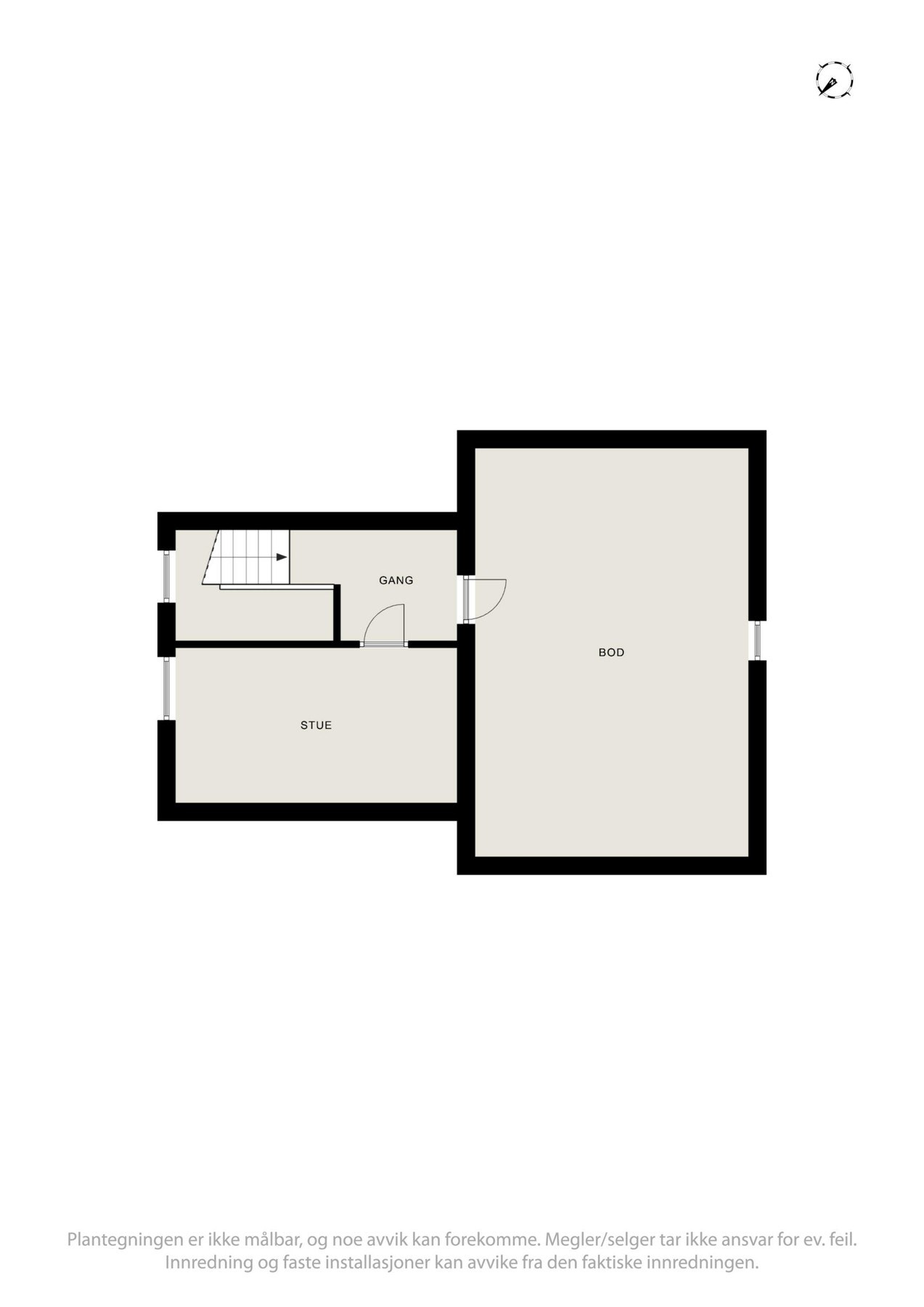 Plantegning loft Galleribilde