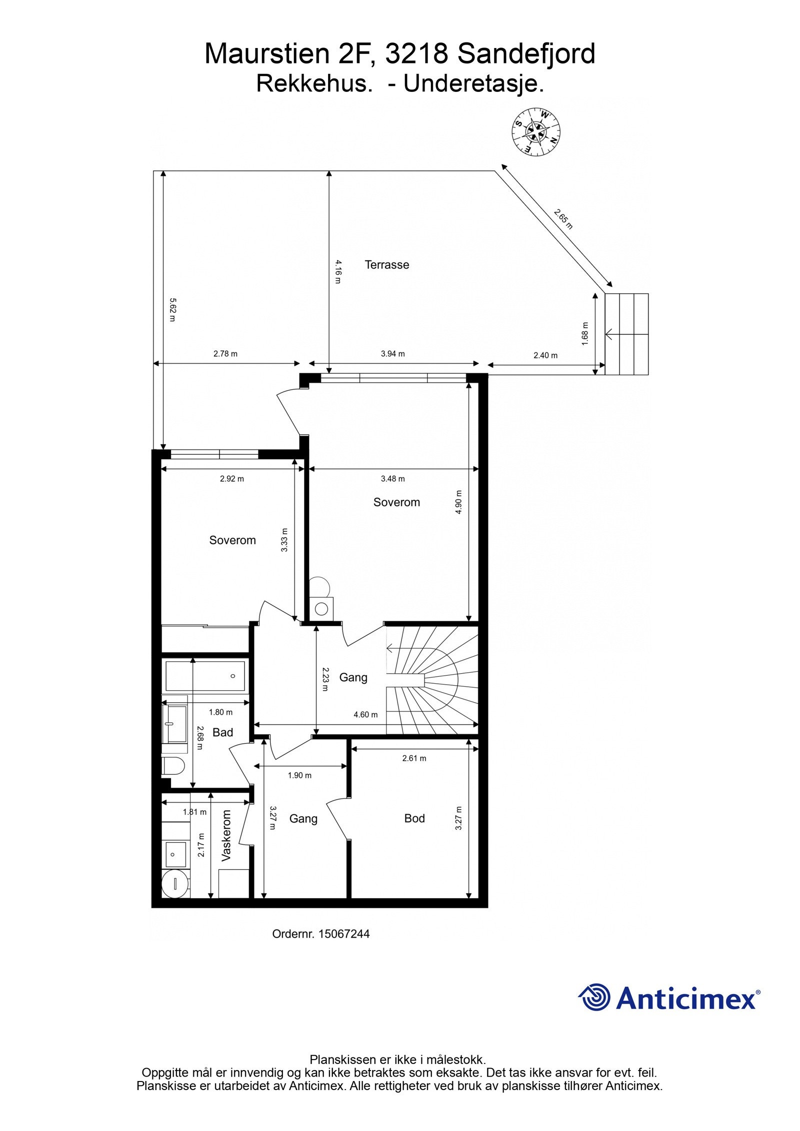 Plantegning Underetasje Galleribilde