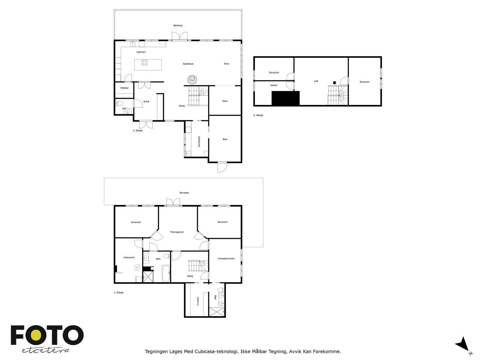 Romslig og god planløsning over 3 plan Galleribilde