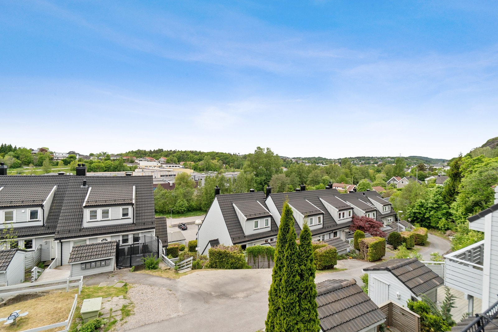 Fantastisk panoramautsikt. Det er også veldig lite innsyn. Galleribilde