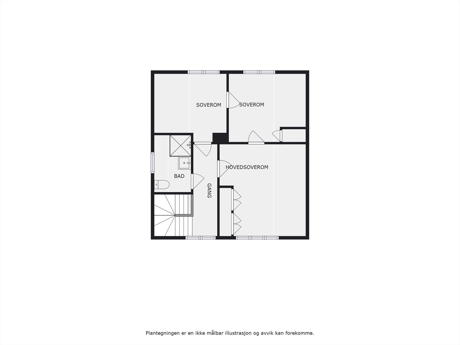 Plantegning 2. etasje. Galleribilde