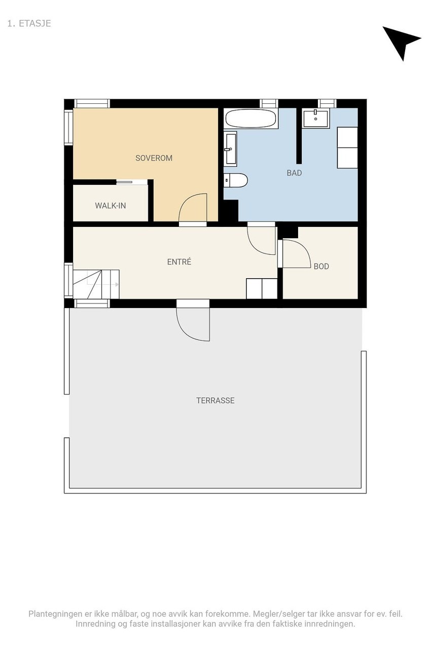 Plantegning 1. etasje. Galleribilde