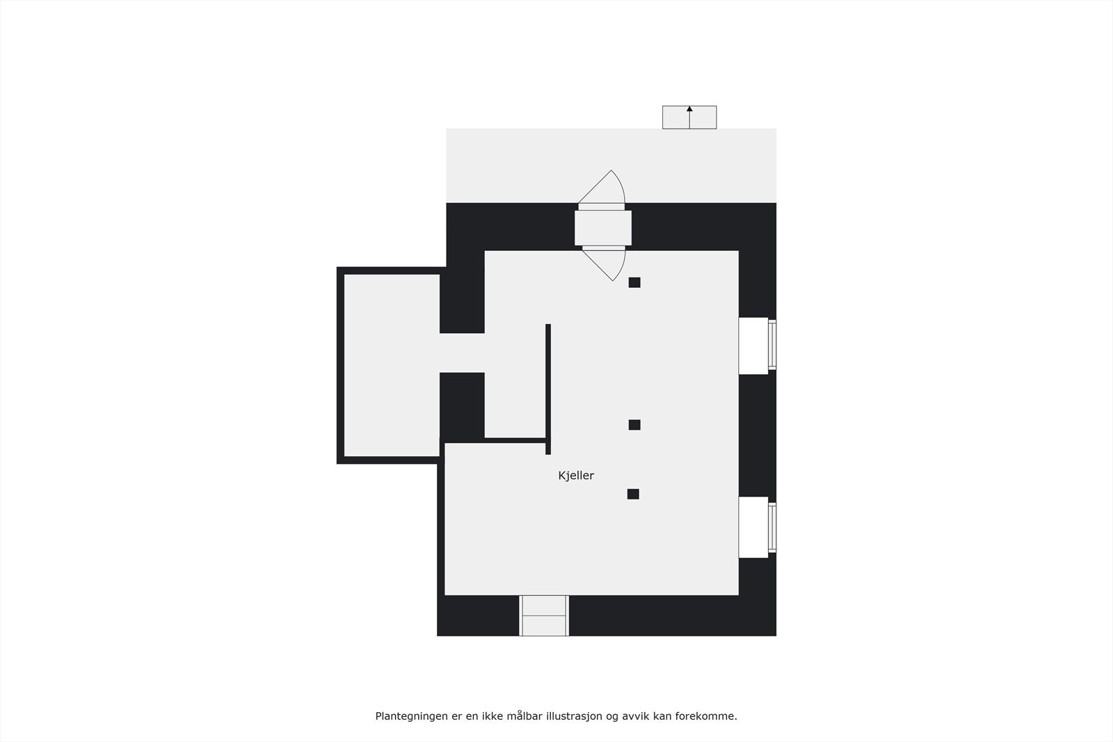 Plantegning kjeller Galleribilde