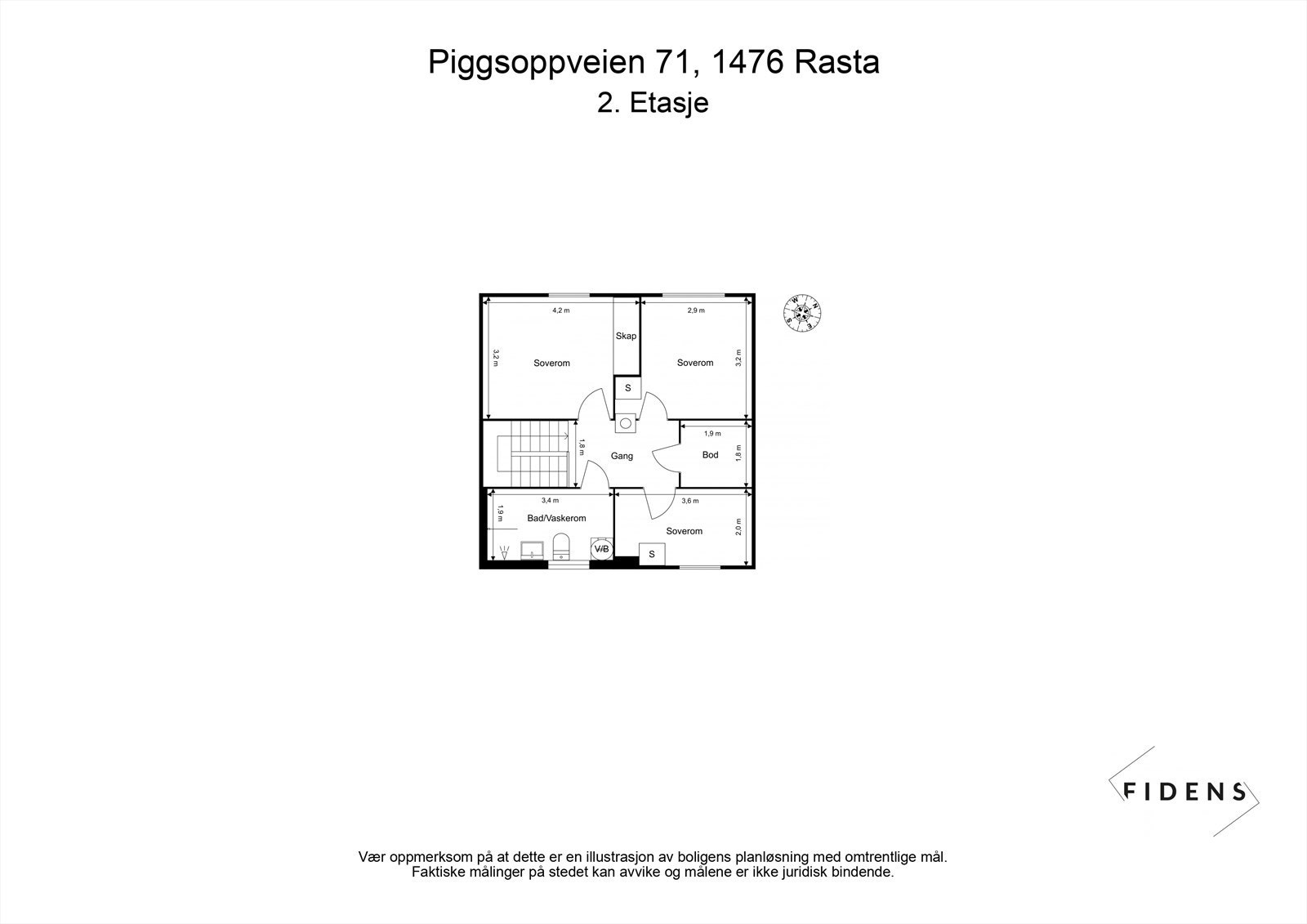 Plan 2. etasje Galleribilde