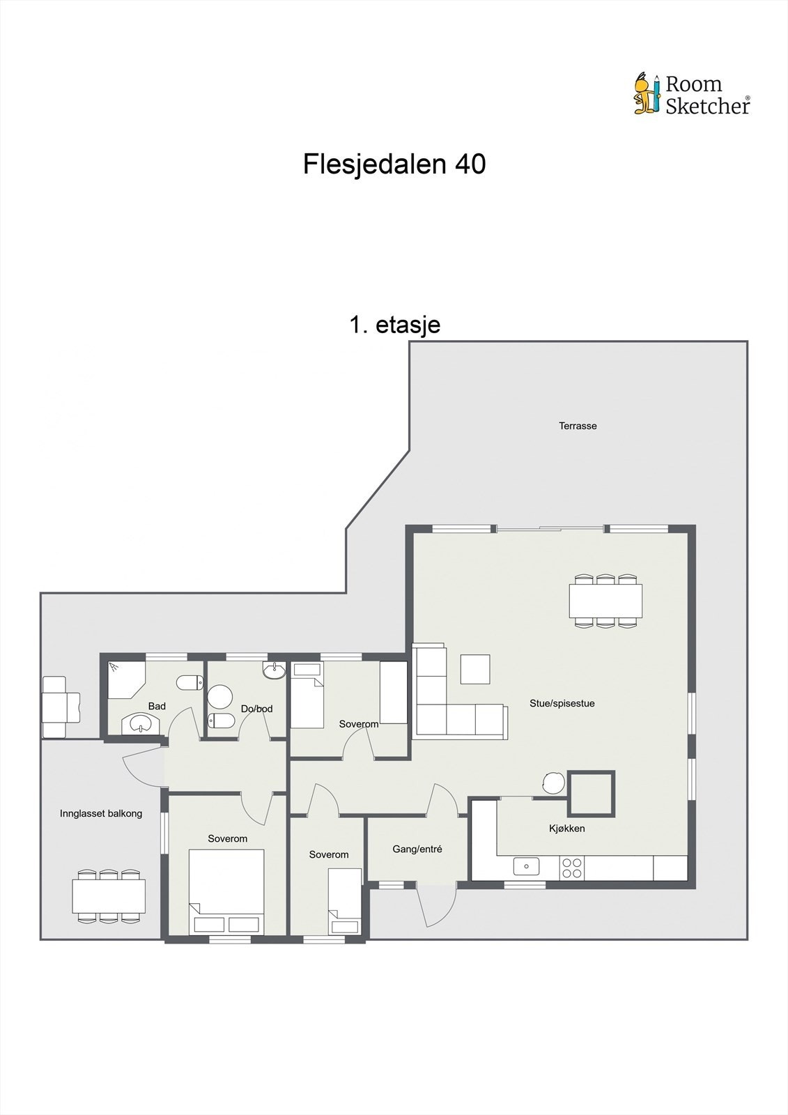 Plantegninger - Flesjedalen 40 Galleribilde