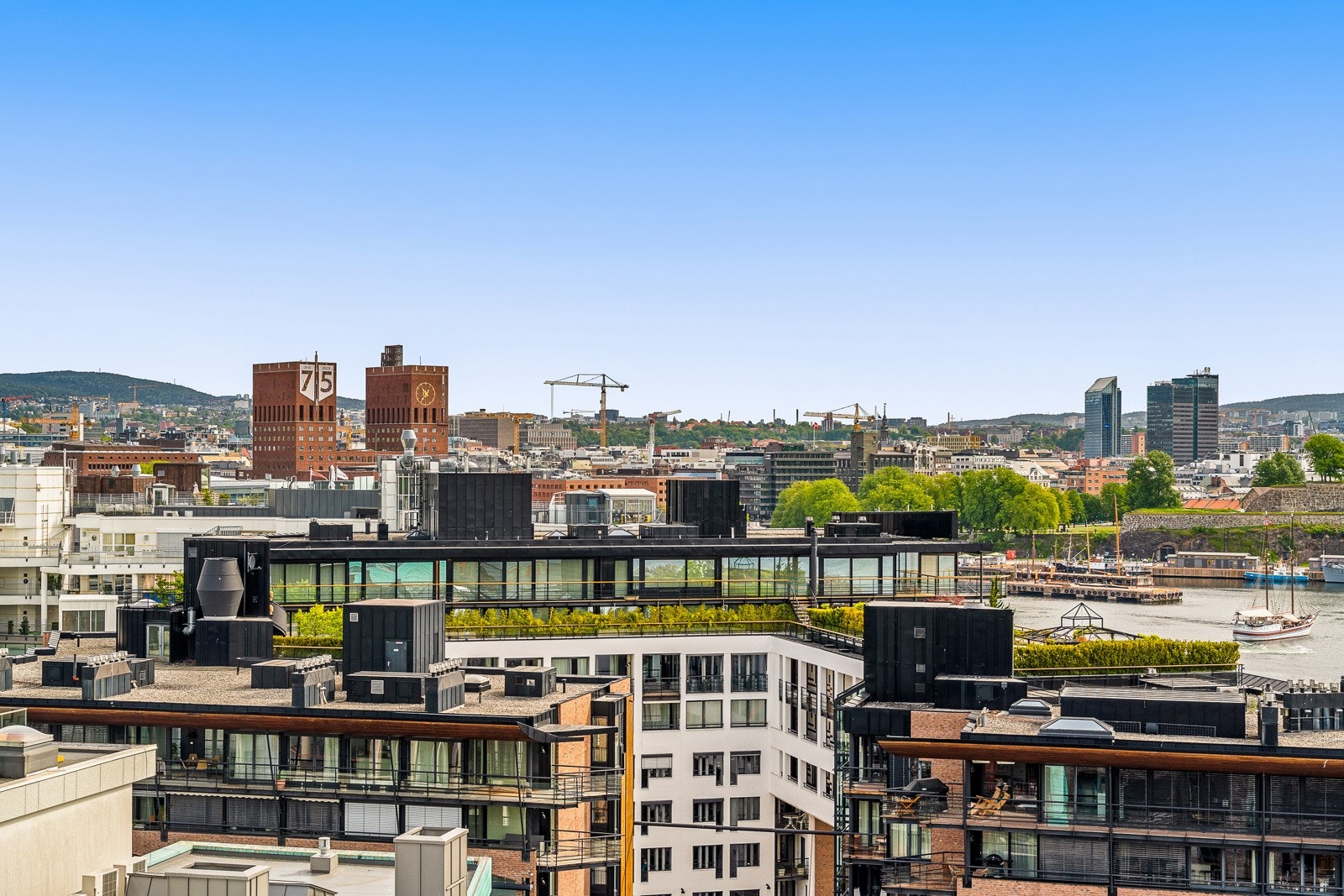 I sameiet er det også tilgang til en fin takterrasse med fantastisk utsikt! Galleribilde