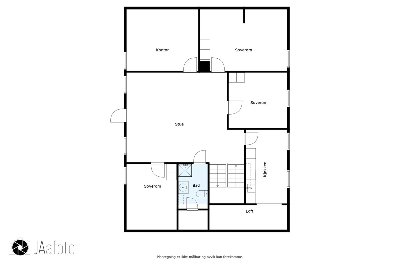 Plantegning 2. etasje Galleribilde