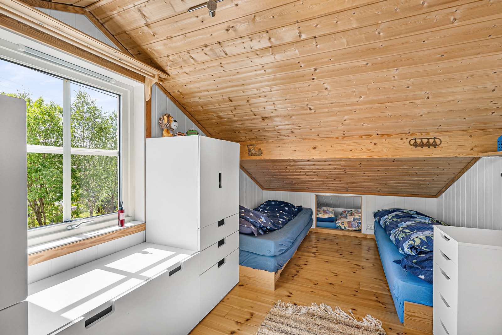 Soverom på hemsen gir ekstra soveplasser med koselig atmosfære. Galleribilde