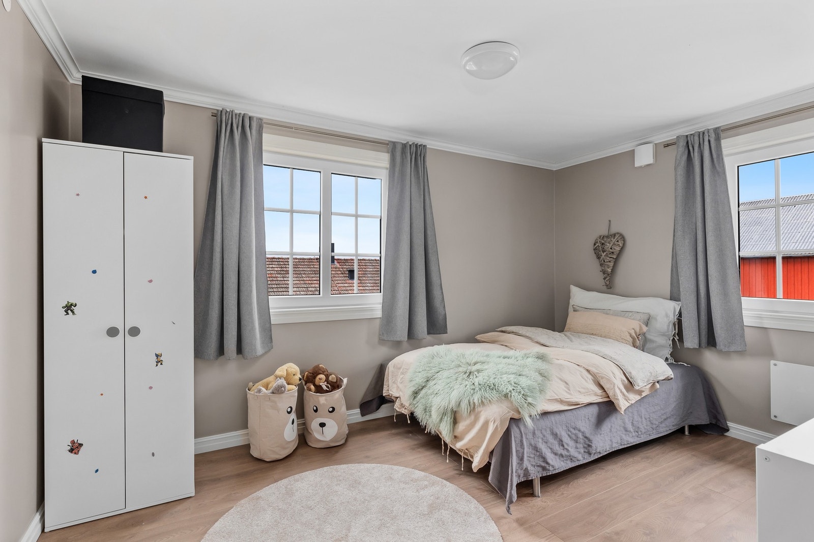Dette soverommet er på 11,5 m². Galleribilde