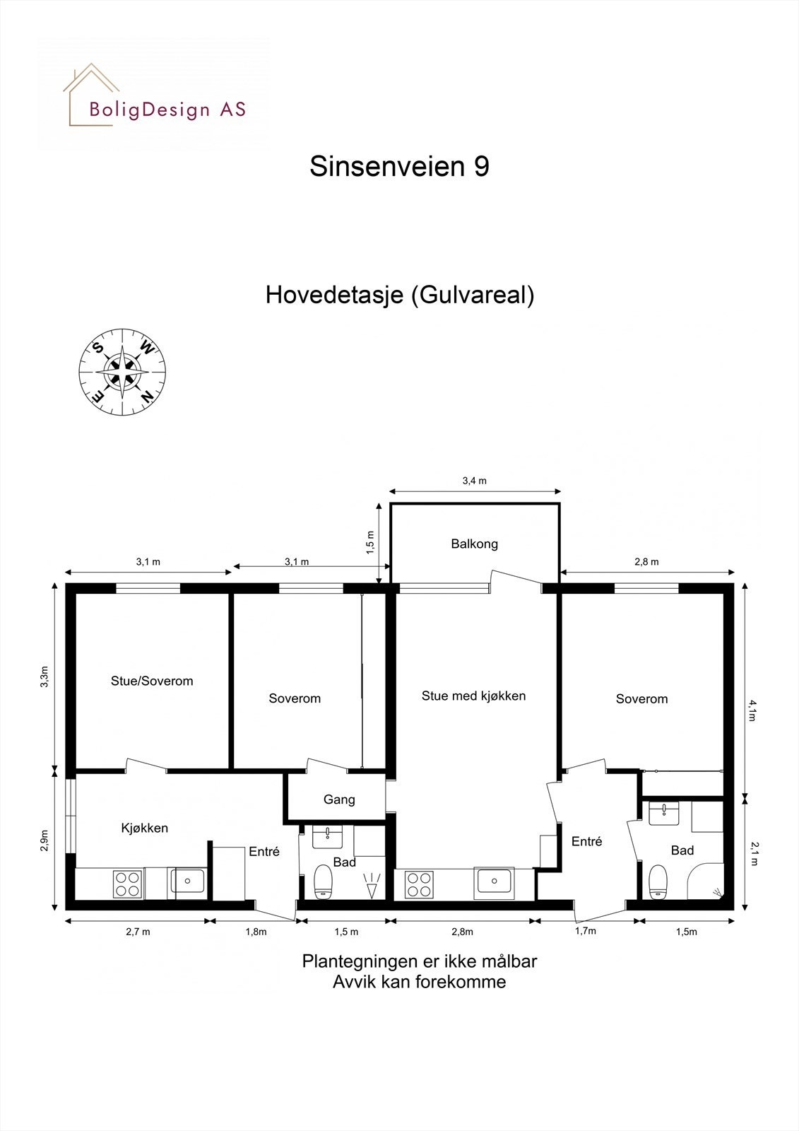 Plantegning Galleribilde