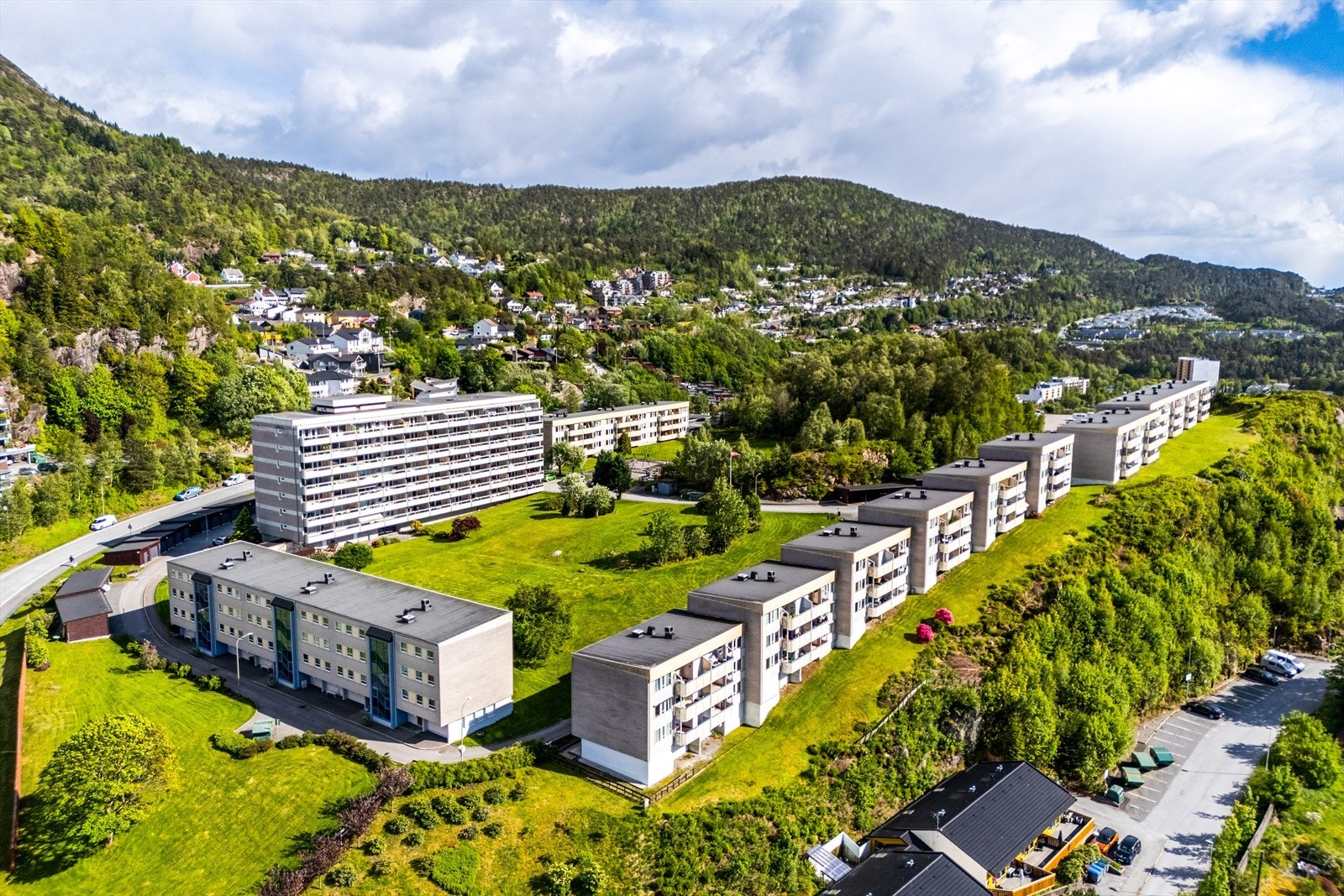 Stort og veldrevet borettslag med grønne og fin fellesarealer Galleribilde