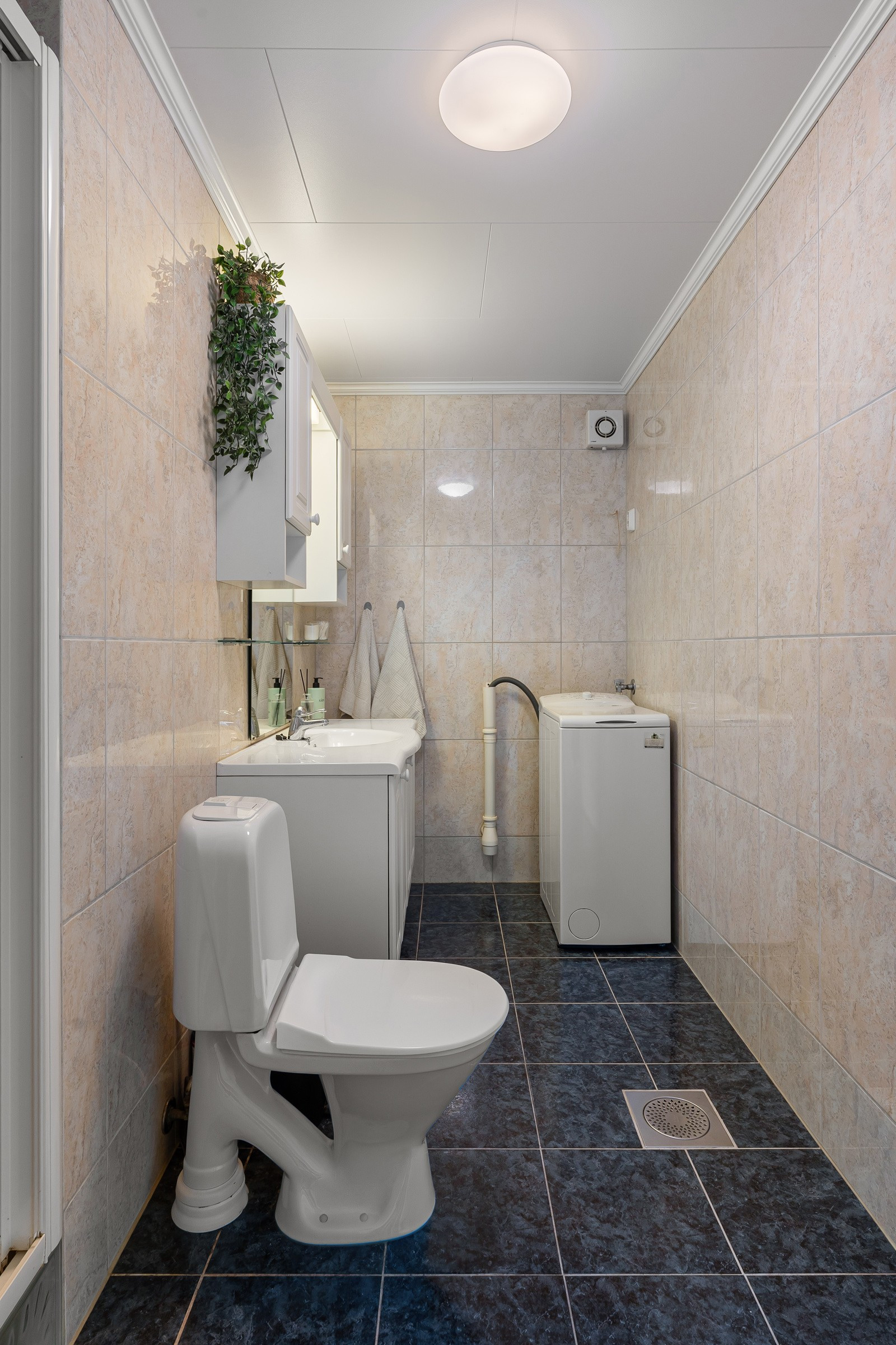 Badet har opplegg for vaskemaskin