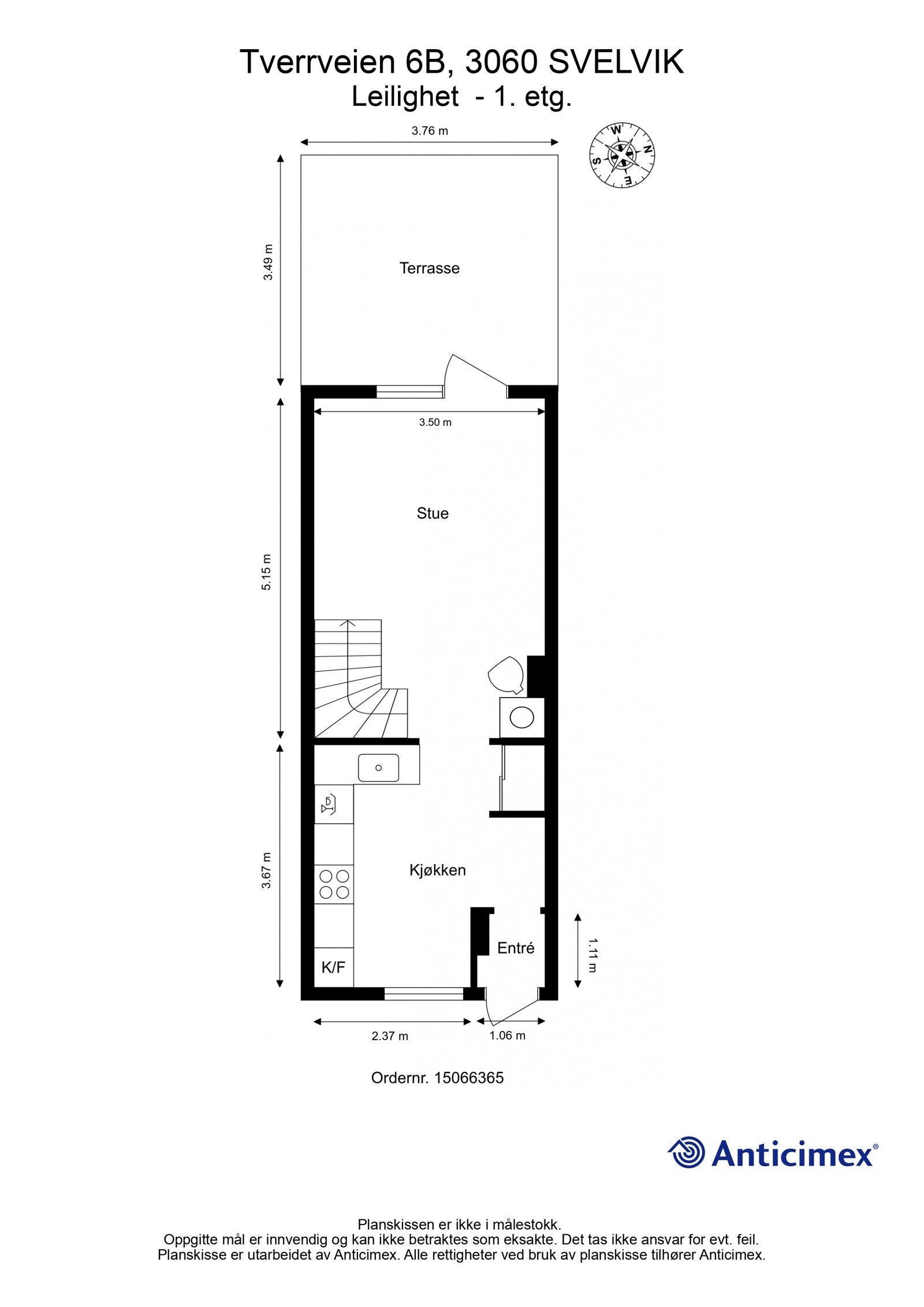 Plantegning 1. etasje Galleribilde
