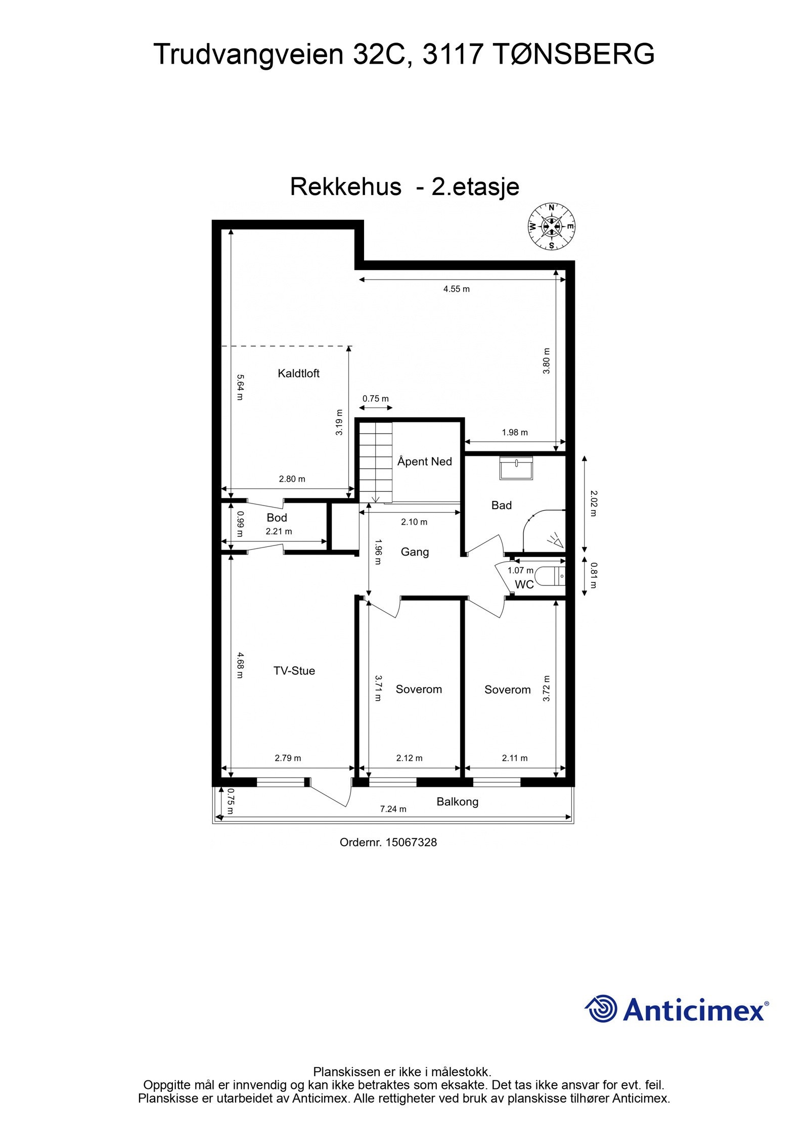 Plantegning- 2.etasje Galleribilde
