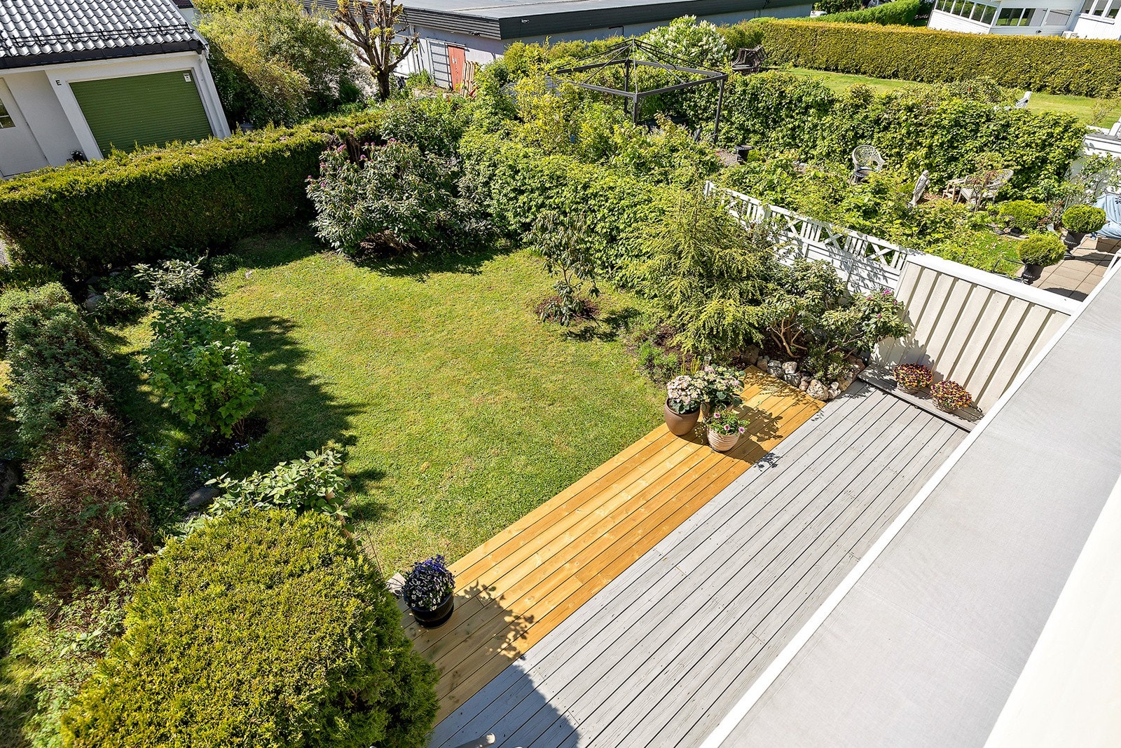 Bilde tatt fra balkong i boligens 2 etasje Galleribilde