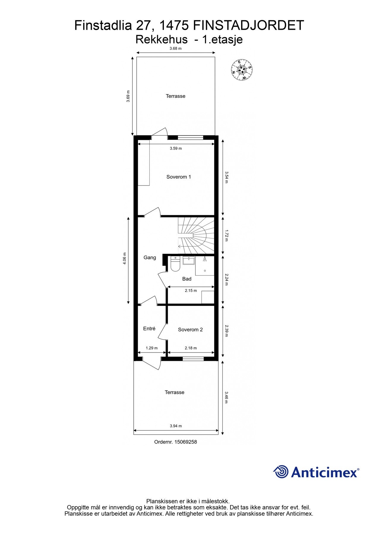 Planskisse 1.etasje. Galleribilde