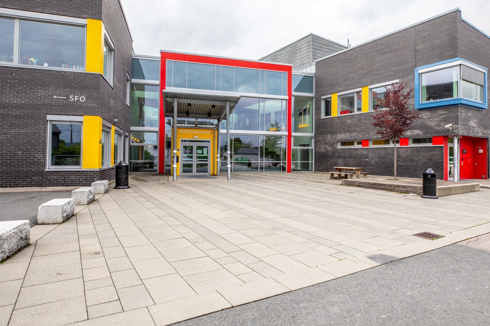 Gangavstand for de minste til Kjeller barne- og ungdomsskole. Galleribilde