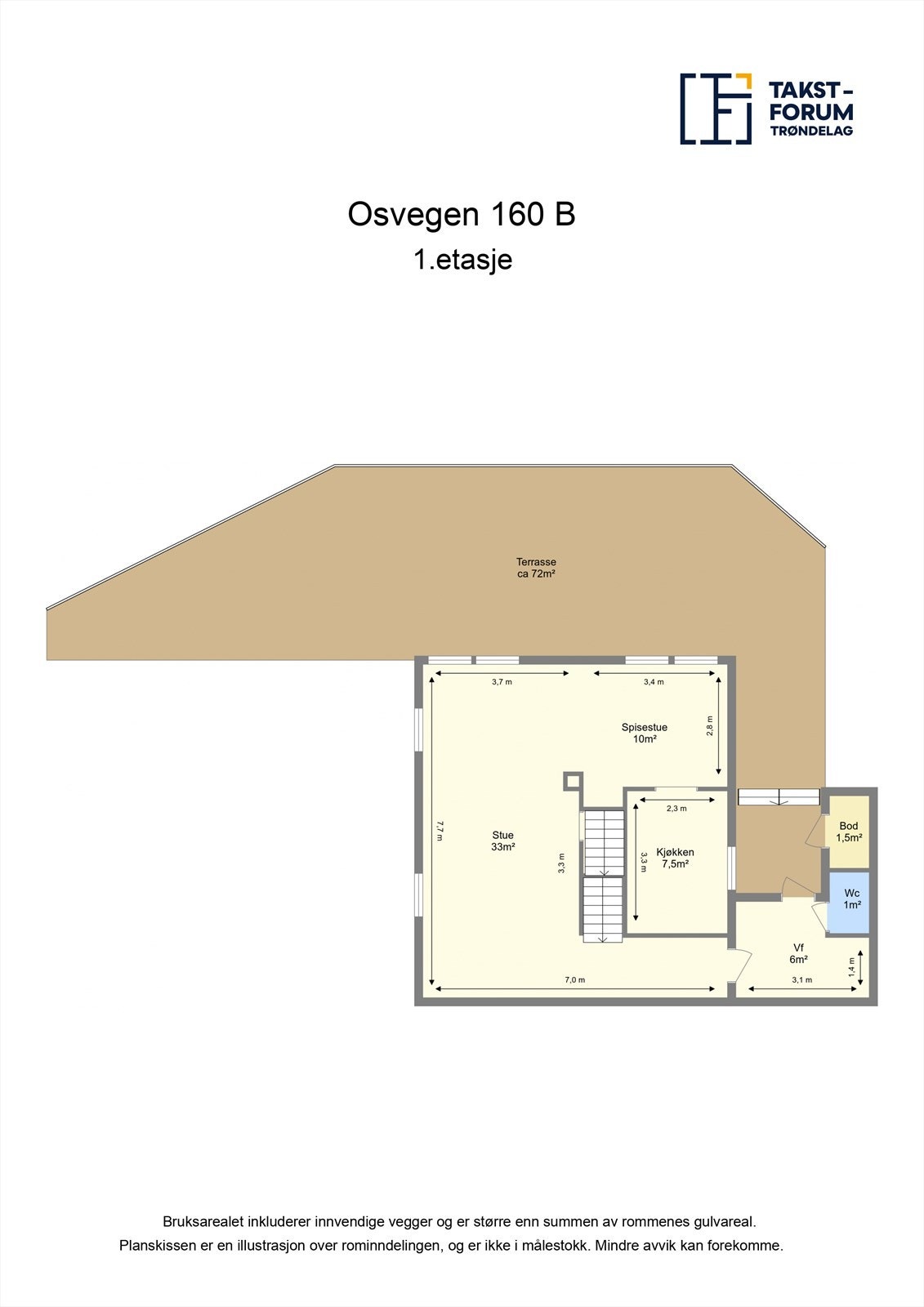 Plantegning - 1.etasje Galleribilde