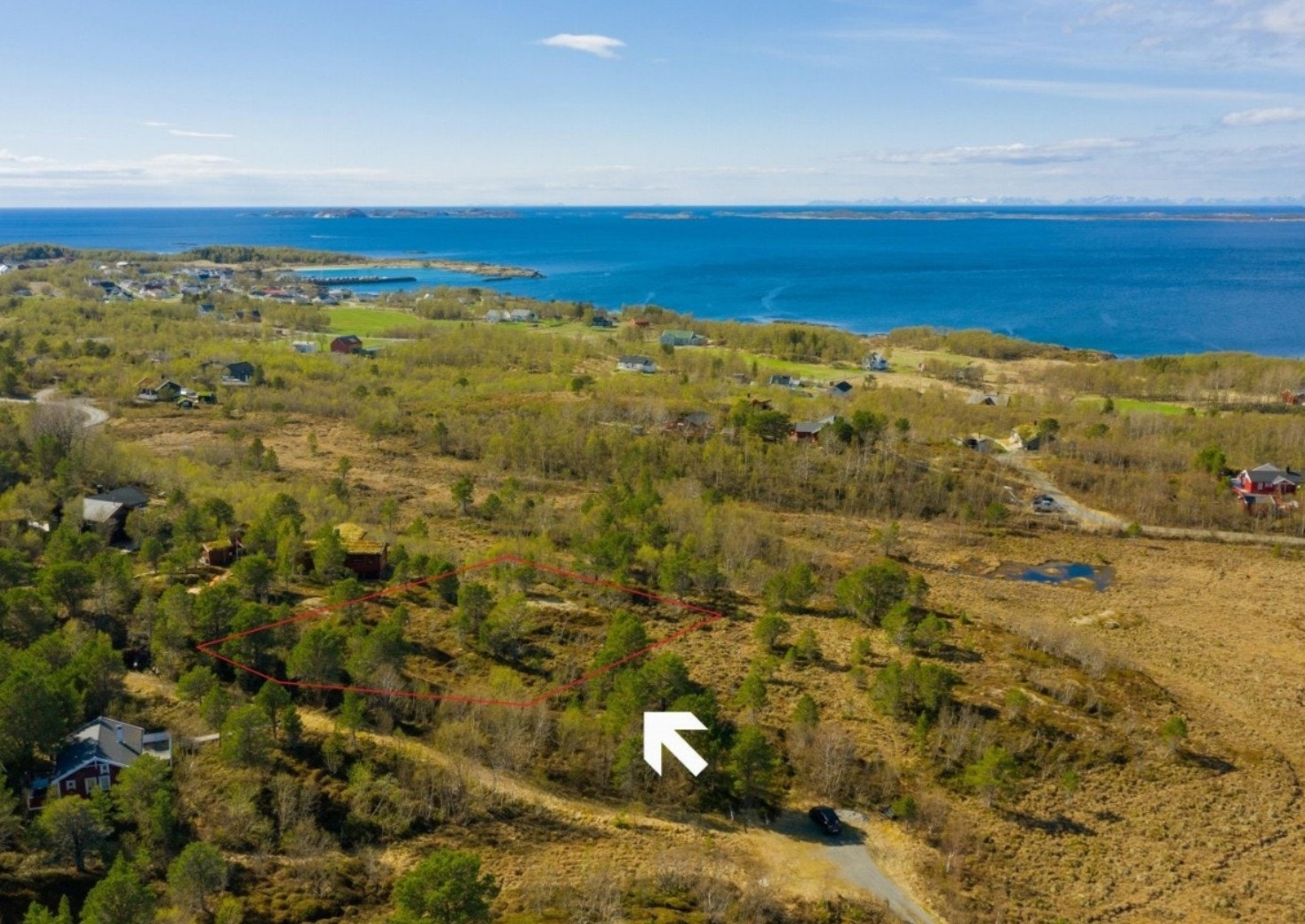 Grovskisse over tomten Galleribilde