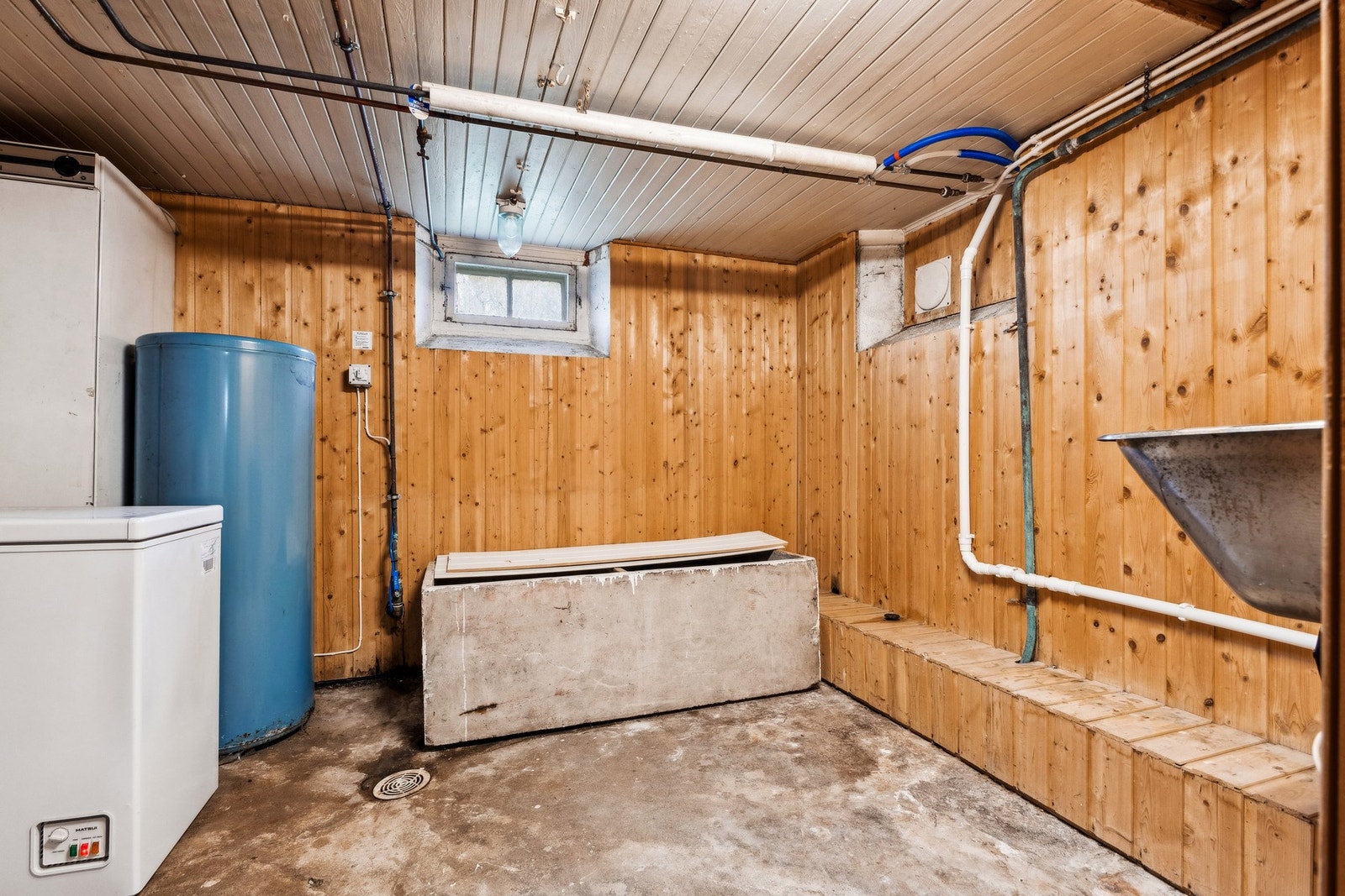 Teknisk rom med muligheter mtp. tilgang på vann og avløp. Galleribilde