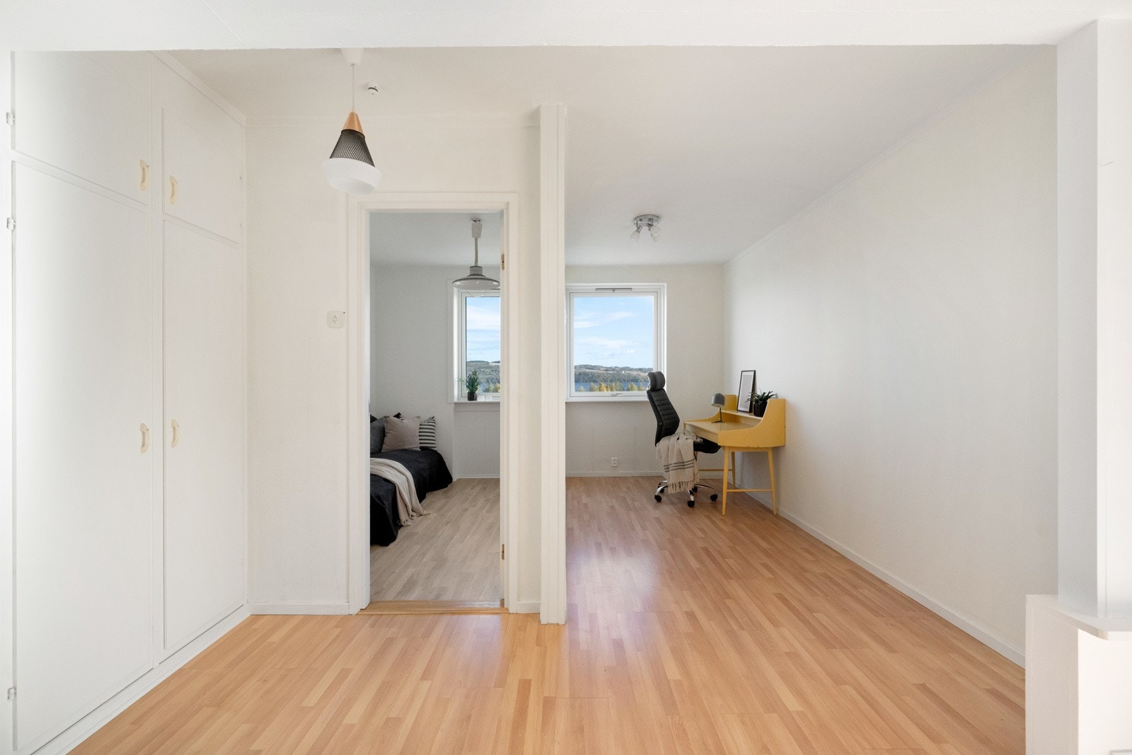 Et soverom og et kontor som opprinnelig var soverom. Galleribilde