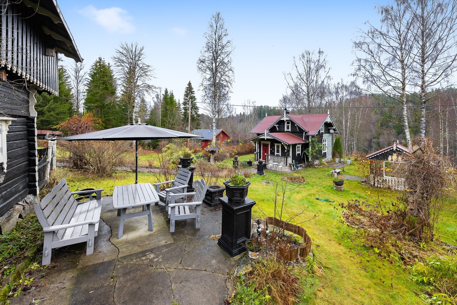 Her er det plass til utemøbler og grill. Galleribilde