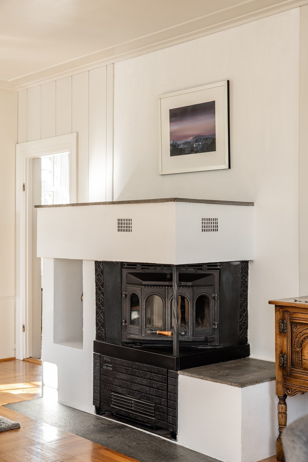 Peis i stue Galleribilde