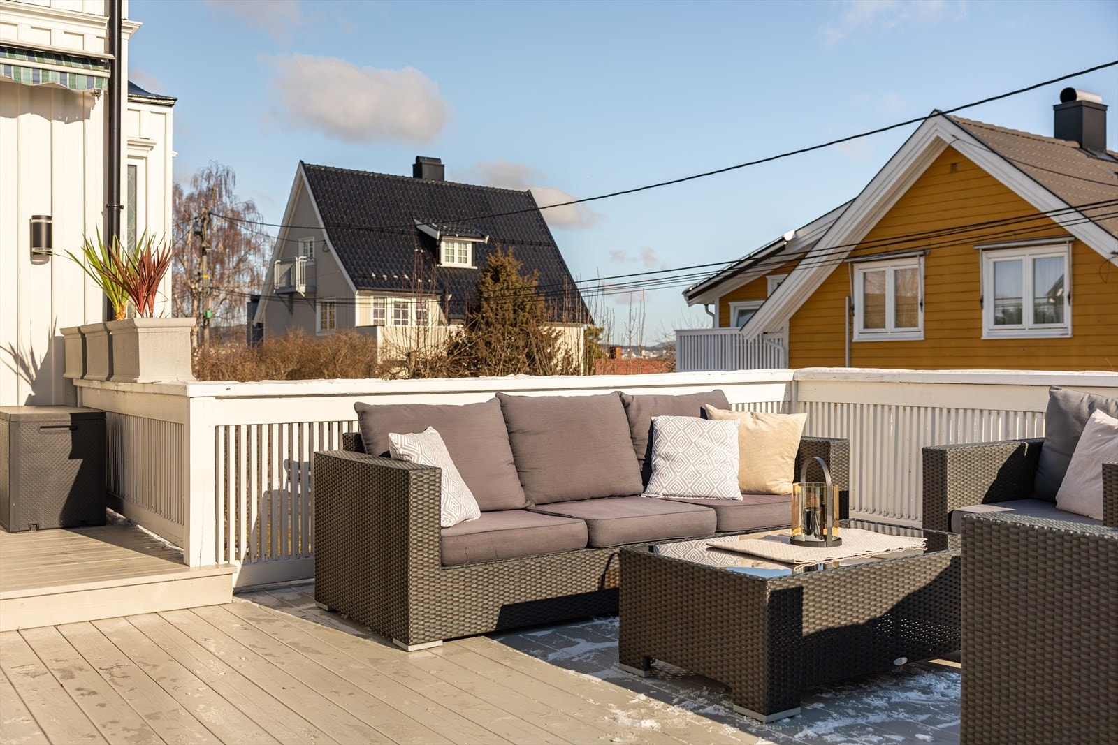 Solrik terrasse på hele 39 kvm Galleribilde