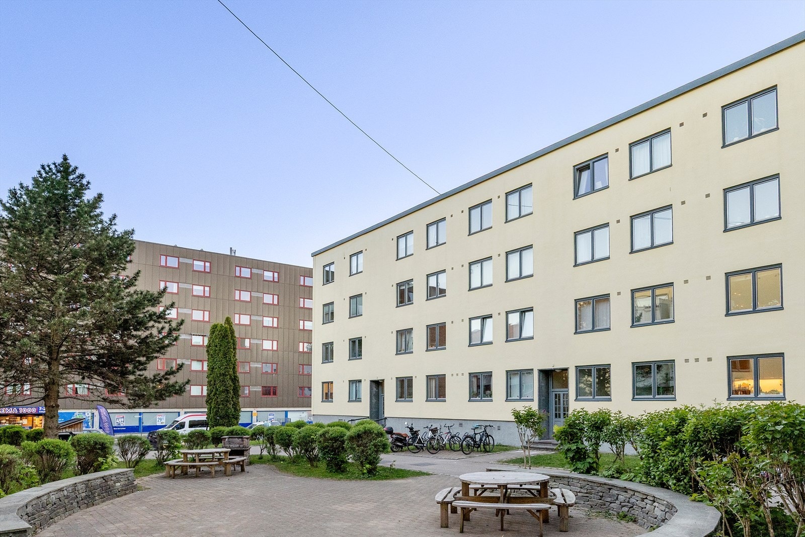 Borettslaget består av 76 andelsleiligheter. Galleribilde