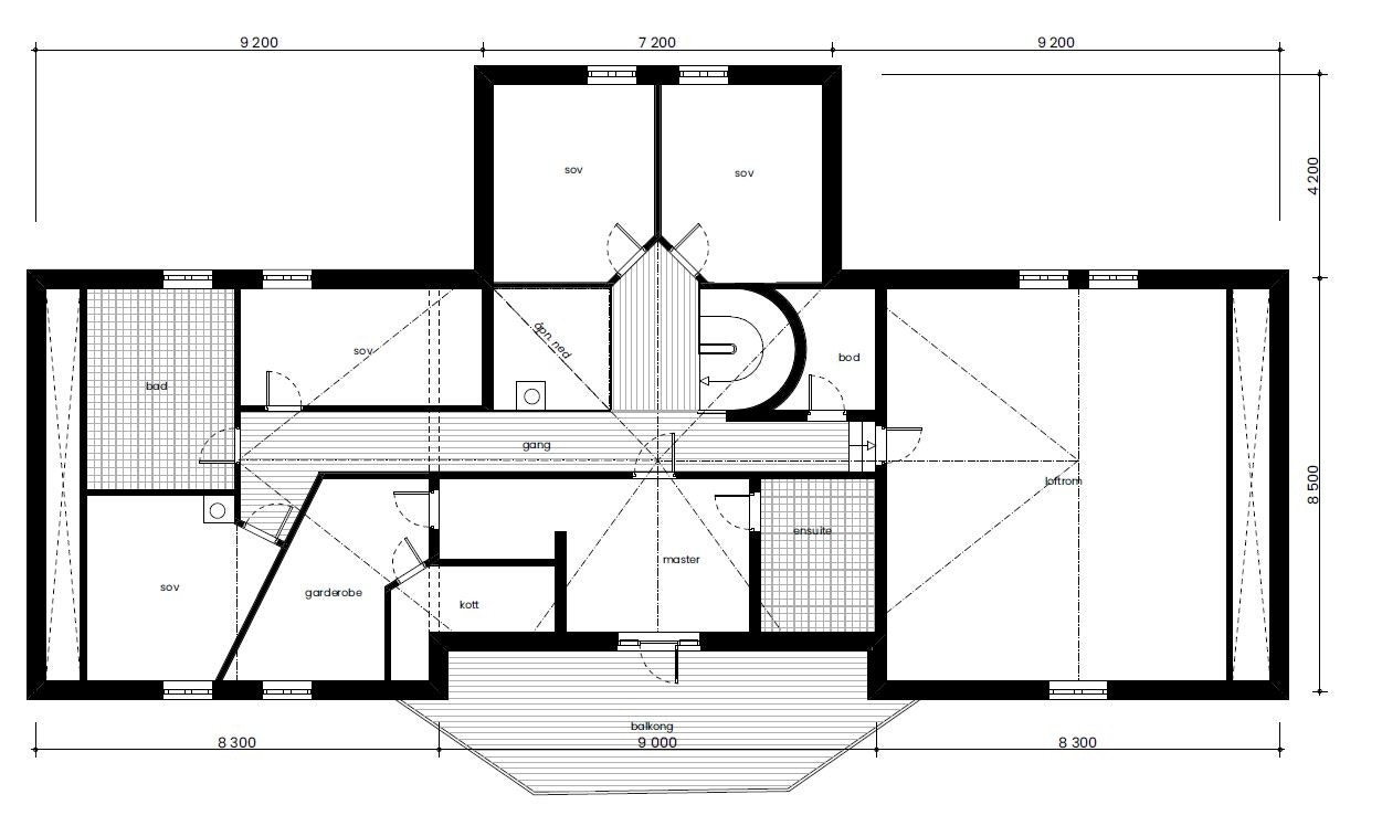 Planskisse 2. etasje Galleribilde