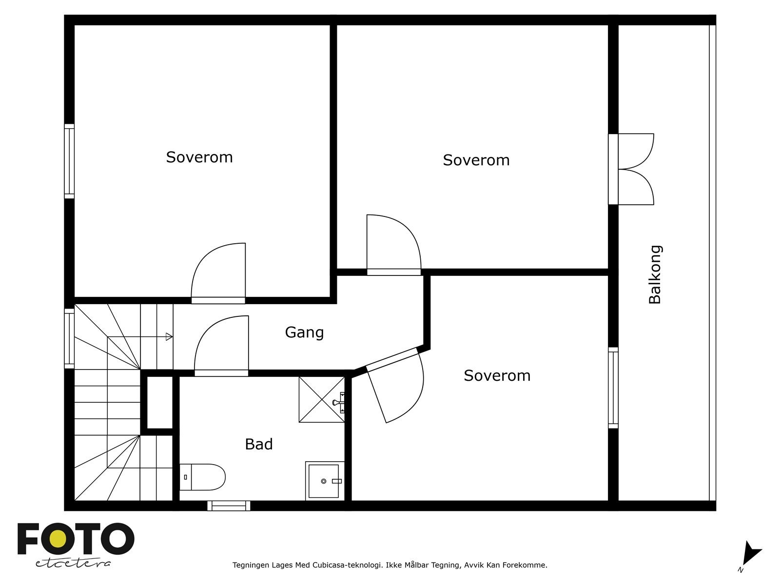 2. etasje - Plantegning - Ikke målbar Galleribilde