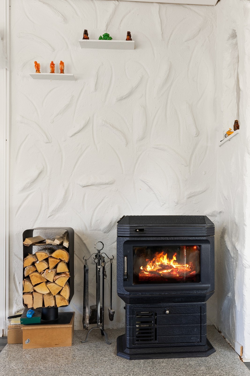 Peisovnen er praktisk plassert i boligen. Galleribilde