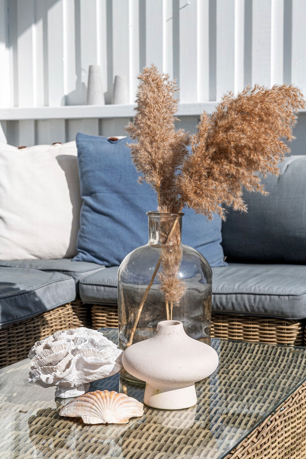 Detaljefoto fra uteområdet Galleribilde