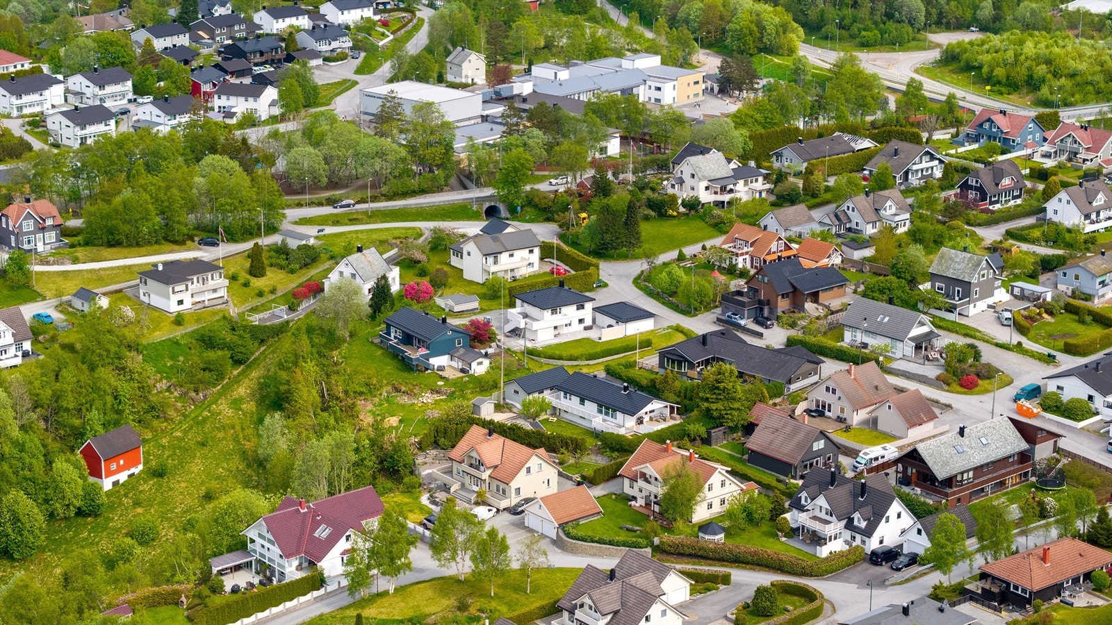 Dronebilde Galleribilde