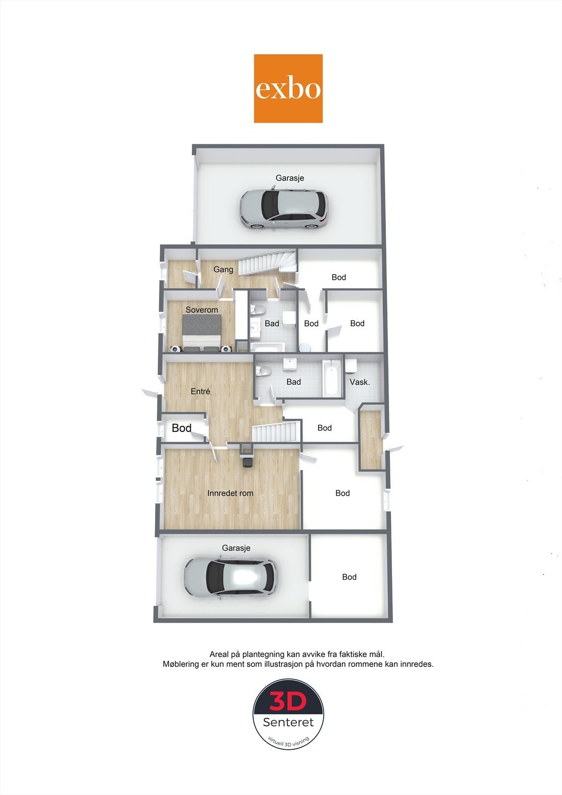 Plantegning underetasje, 116 A og 116B. Galleribilde