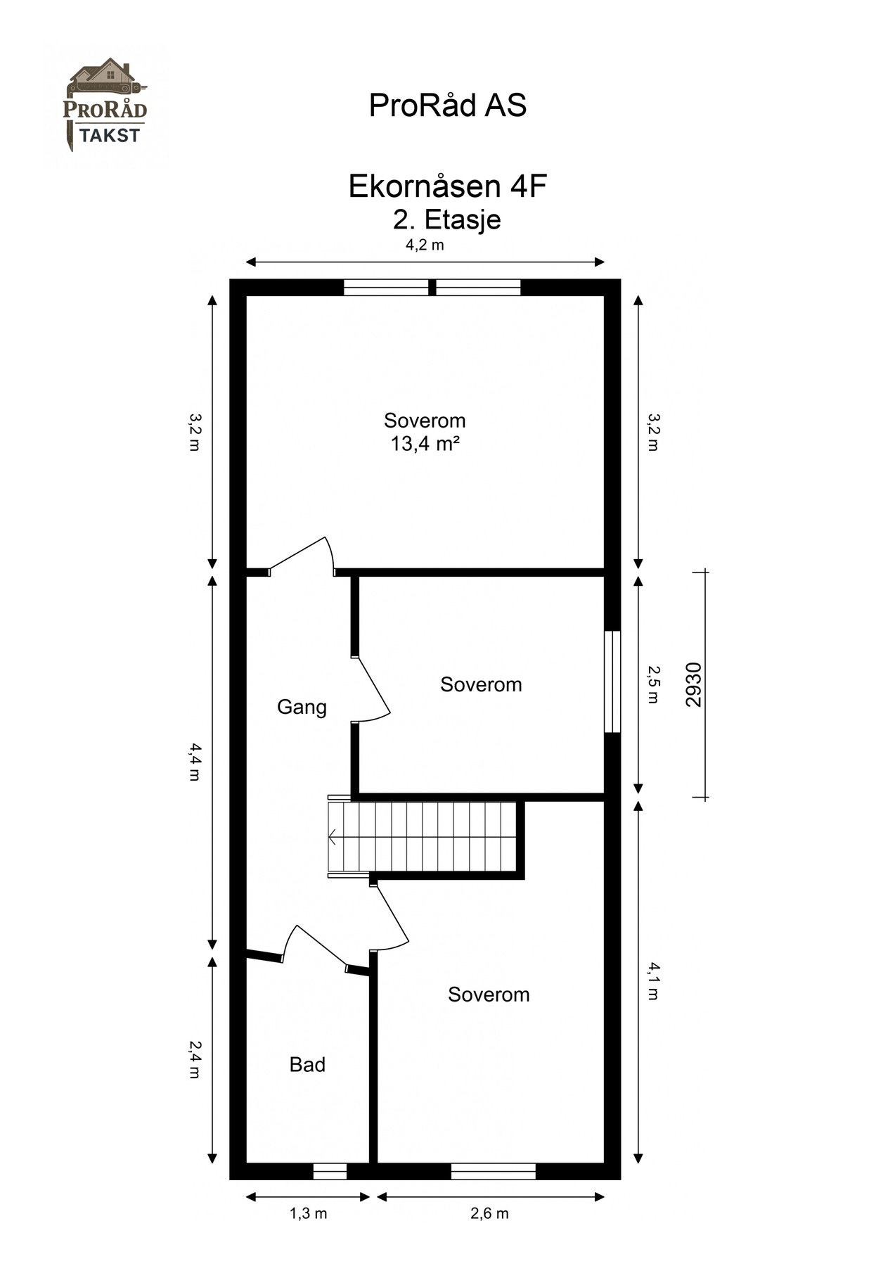 Plantegning 2. etasje Galleribilde