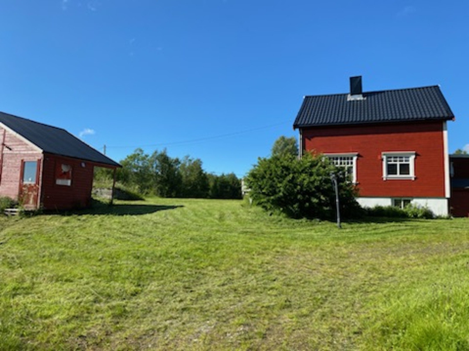 Eiendommen har flotte plenarealer. Galleribilde