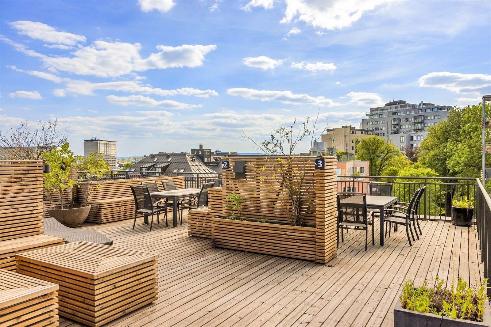 Felles takterrasse. Galleribilde