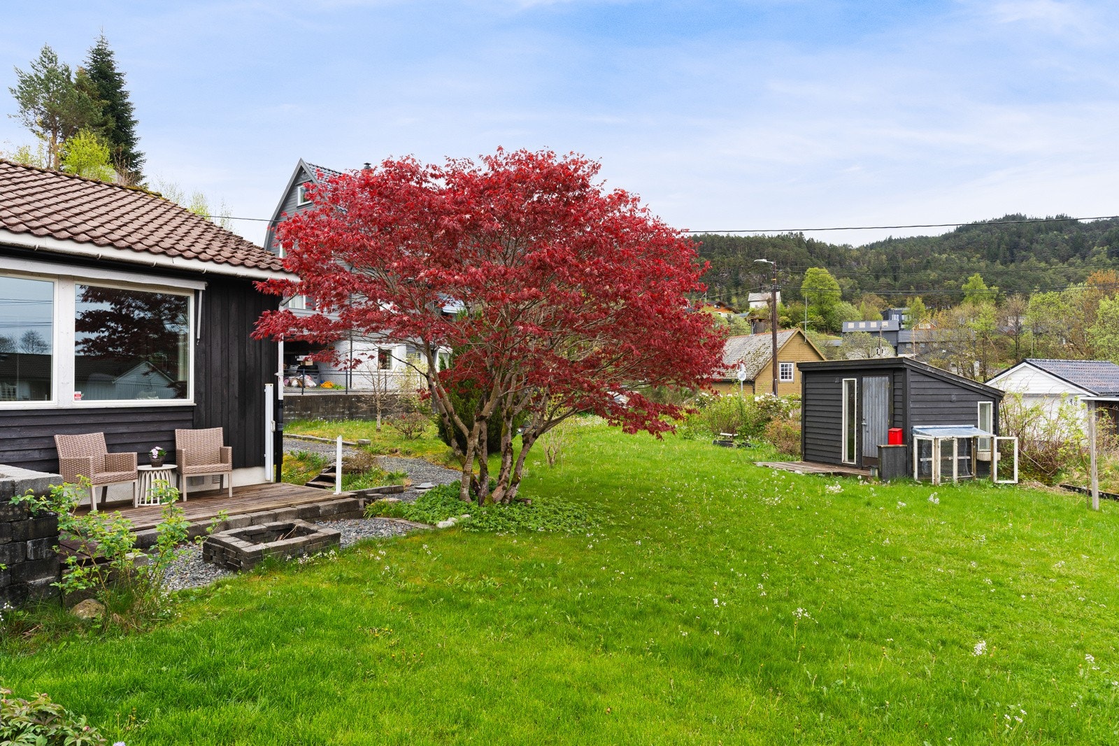 Hagen er stor, flat, og meget flott. Galleribilde